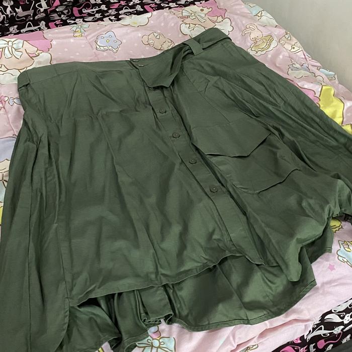 Oline Workrobe Skirt Ijo Army