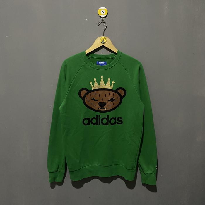 Adidas Nigo Bear Green Sweater
