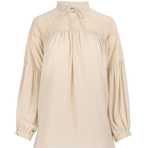 BUTTONSCARVES Yara Chantilly Blouse - Peach