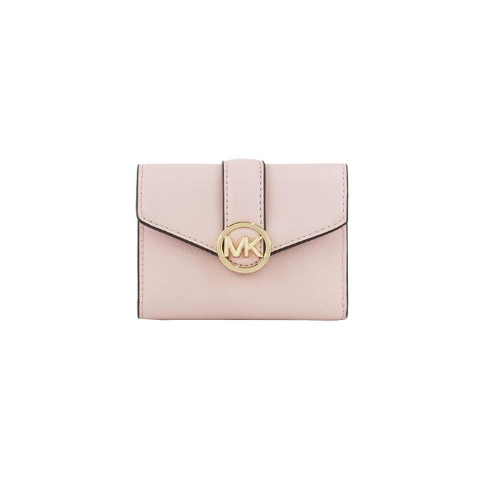 Dompet Wanita Branded MK Carmen Medium Bifold Wallet - Blush