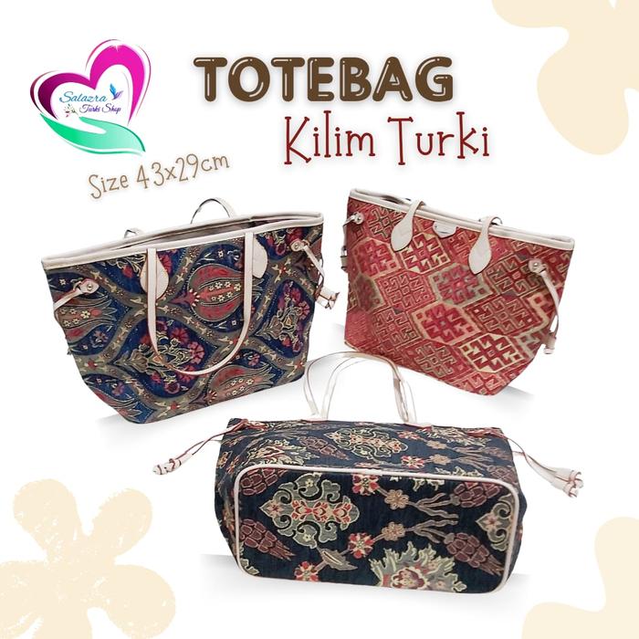 TOTEBAG TAS KILIM TURKI ORI | TAS KILIM WANITA TURKI IMPORT