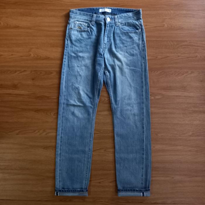 Plac Selvedge Ripped Jeans Second Original