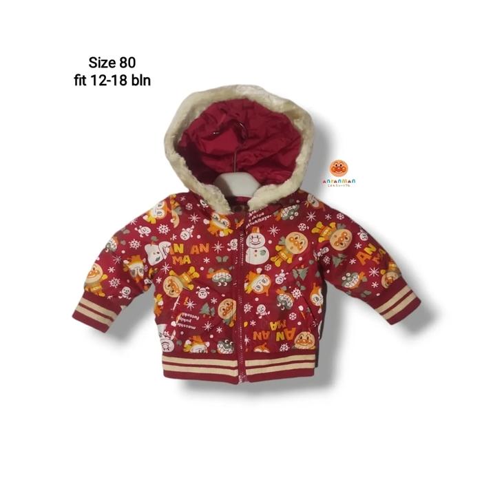 ANPANMAN Baby Winter Puffer Jacket Fullprint Size 80 fit 12-18 month