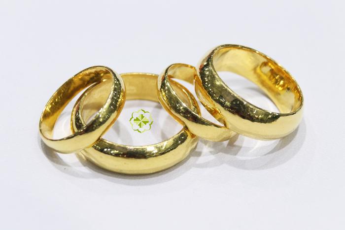 Cincin  Polos Emas 24 Karat 24k berat 5 gram - 12.5 gram