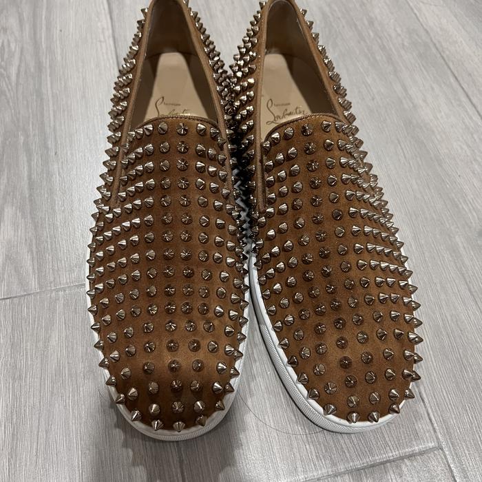 Christian Louboutin Roller Boat Slip On Men Shoes Sepatu Pria Original size ukuran 43