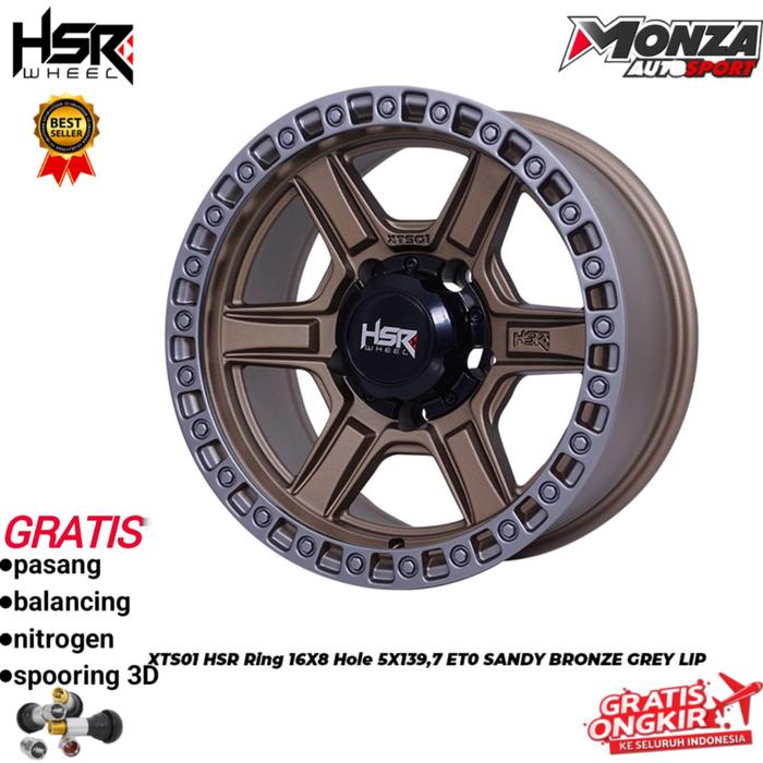 velg mobil suzuki jimny,katana,escudo,vitara hsr xts-01 r16