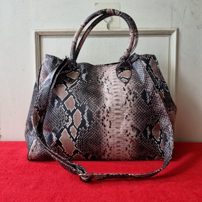 TAS PESTA WANITA MOTIF KULIT SECOND IMPORT / TAS TENTENG PESTA
