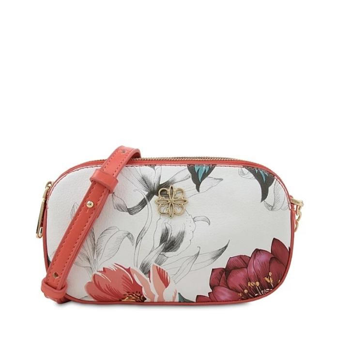 Shoulder Bag Paris St.Honore (White/Geranium) Les Catino Original