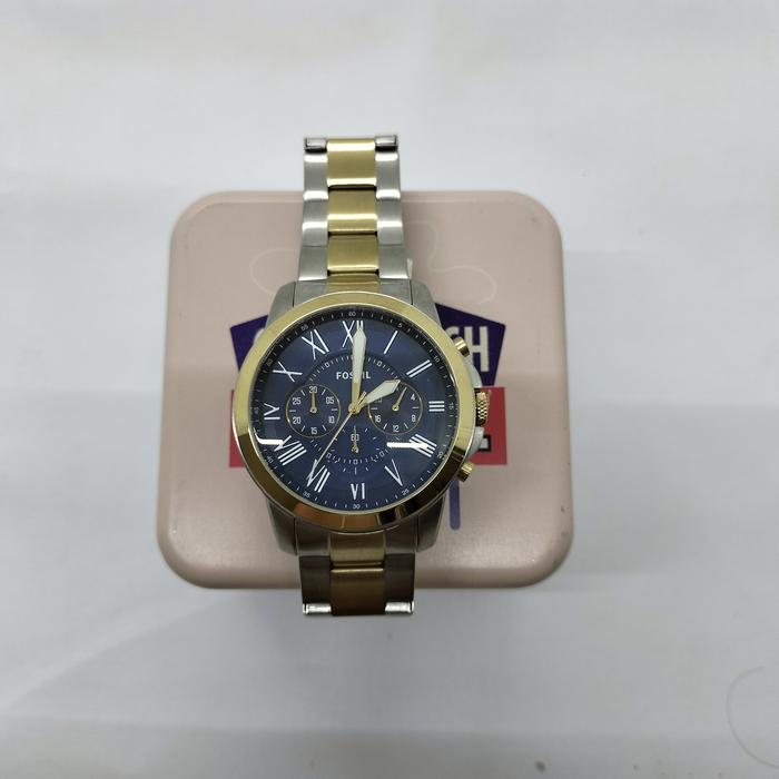 Jam Tangan FS5273 Men's Fossil Grant Chronograph Two Tone Watch