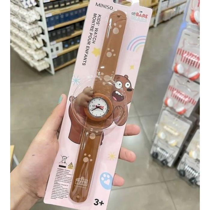 Miniso Jam Tangan anak We Bare Bears Collection Watch