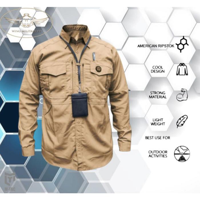 Kemeja panjang pria w-tac PREMIUM-Kemeja w-tac panjang pria