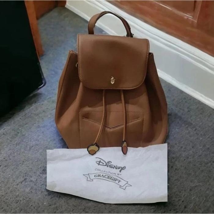 NBU) Disney x Gracegift Chip Dale Collection Drawstring Backpack