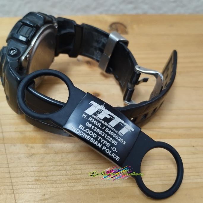 PROMO !!! TAG ID JAM TANGAN CUSTOM GRAFIR LOGO INDONESIAN POLICE BISA