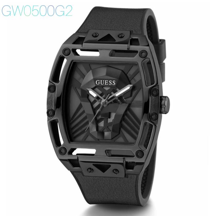 Jam Tangan Pria Guess GW0500G1 GW0500G2 Rubber Original 43mm