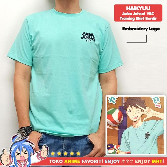 div Kaos Anime Cosplay Haikyuu Bordir Aoba Johsai Seijoh Oikawa Toru