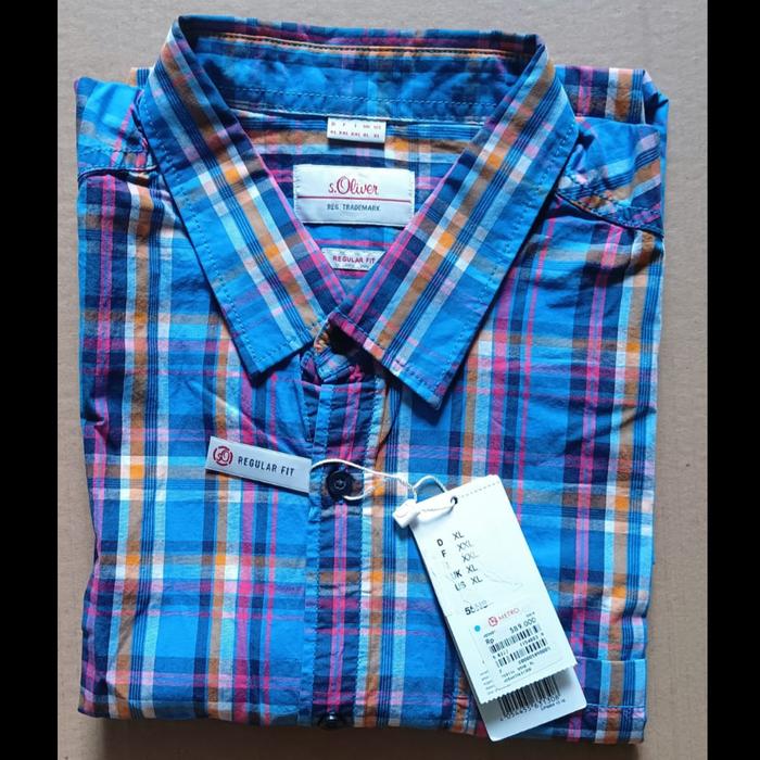 Kemeja Lengan Pendek Pria S. Oliver 55N8 XL