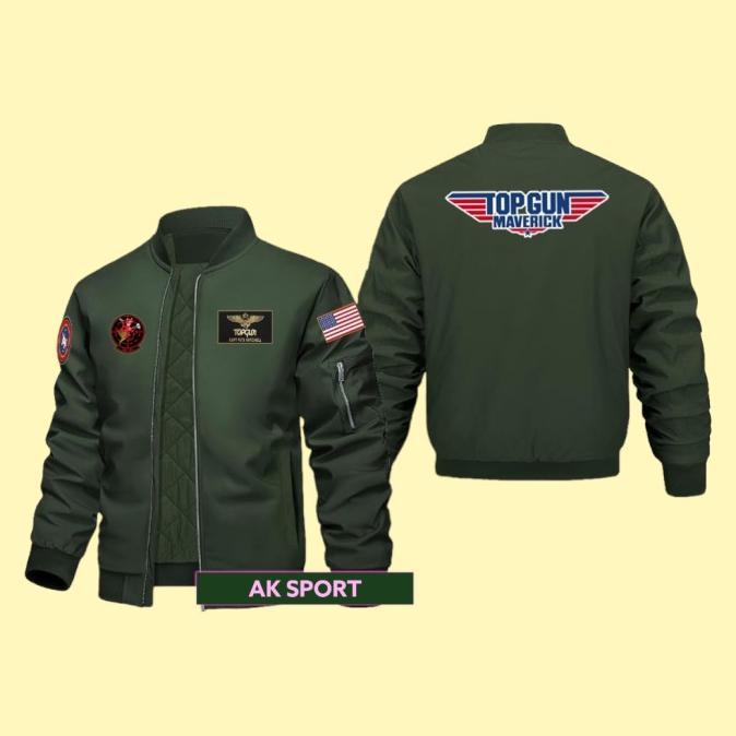 SALE TERLARIS !!! JAKET BOMBER MOTOR PRIA TOP GUN MAVERICK TEBAL KEREN