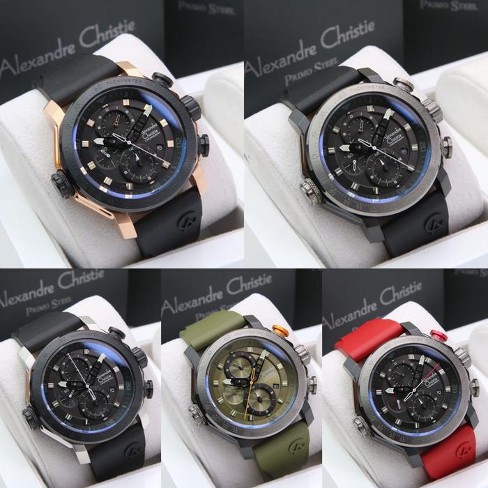 Jam Tangan Pria Alexandre Christie 6565 AC6565 AC 6565MC (ORIGINAL) Watches Rubber