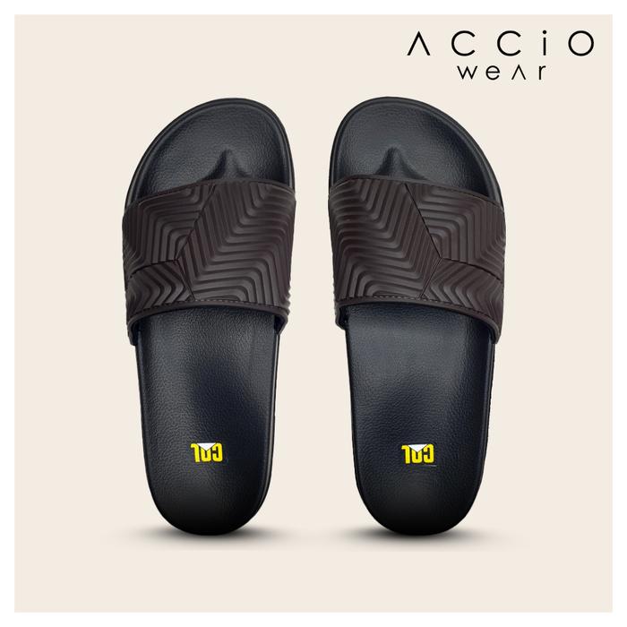 Sandal Selop Karet Pria Murah Barnett Colorado Jordan - Dark Brown