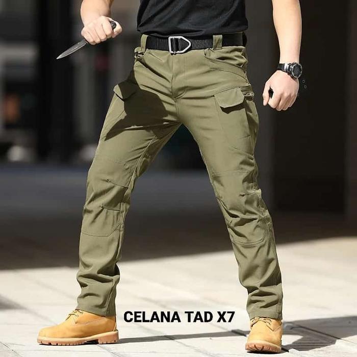 celana tactical tad impor x7 silver ininght hijau