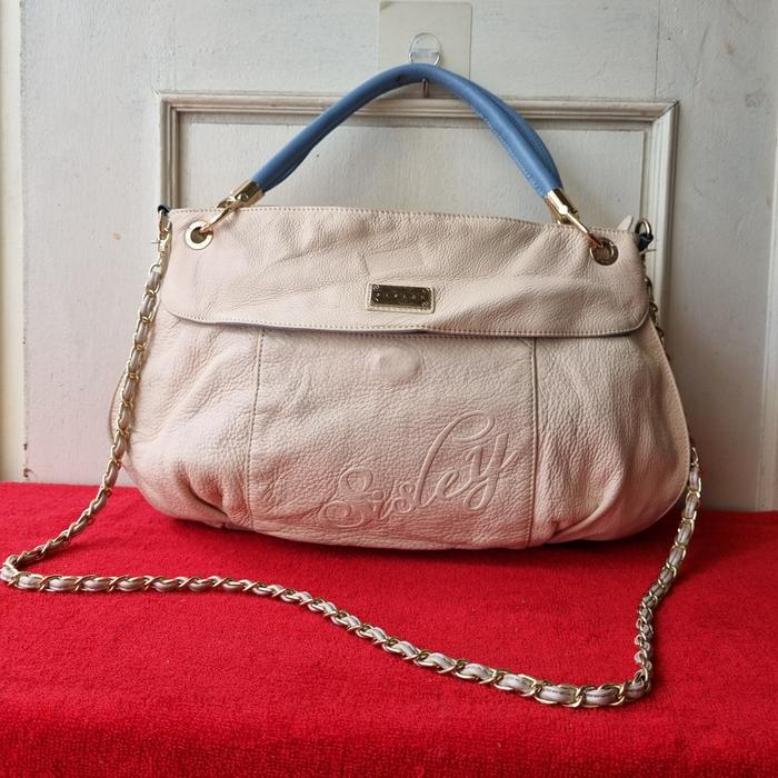TAS PESTA TOP HANFEL WANITA KULIT ASLI SISLEY SECOND IMPORT /TAS SLING
