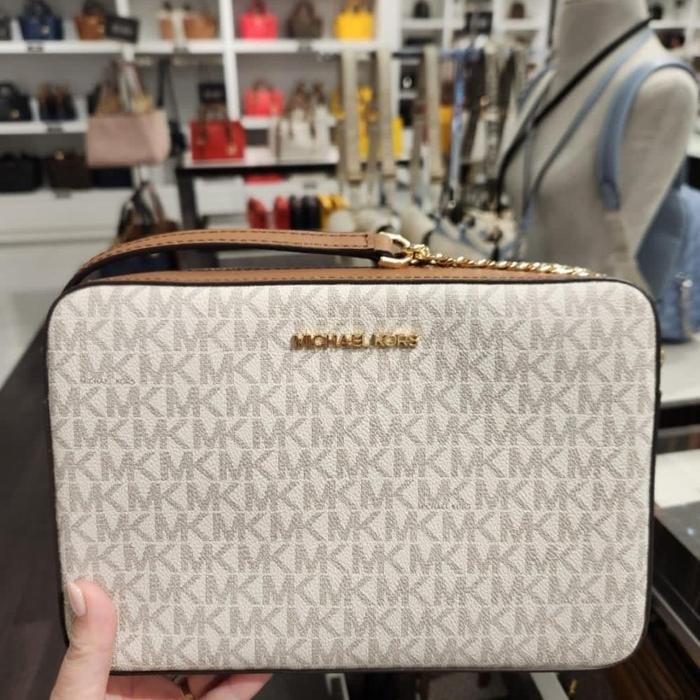 Jetset Large EW Crossbody Vanilla Brown