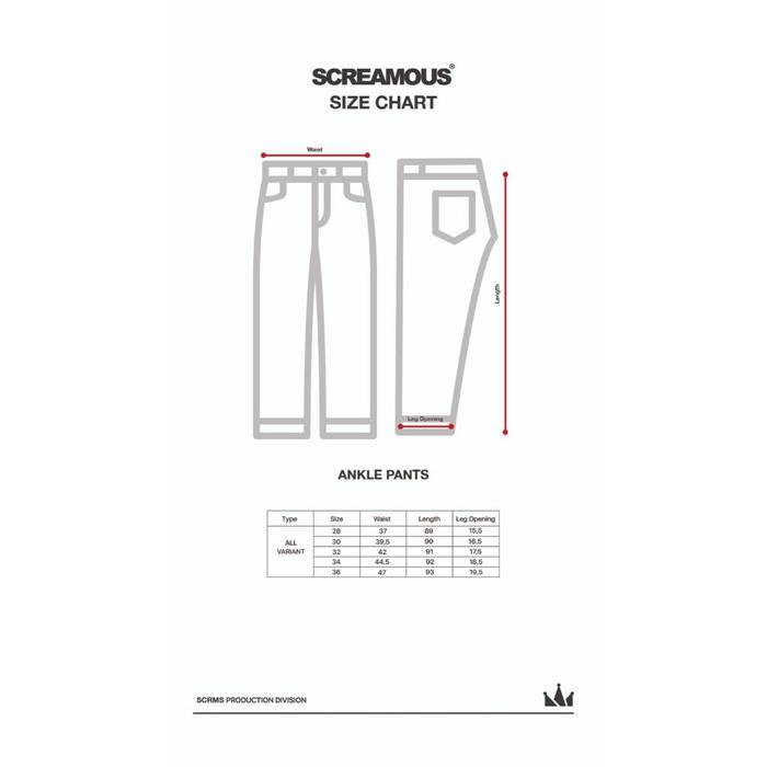 odh Screamous Celana Chino Ankle Pants MODERA MILO
