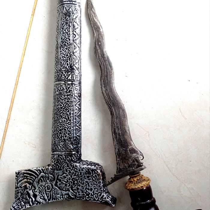 keris Melayu panjang bilah 25 cm n