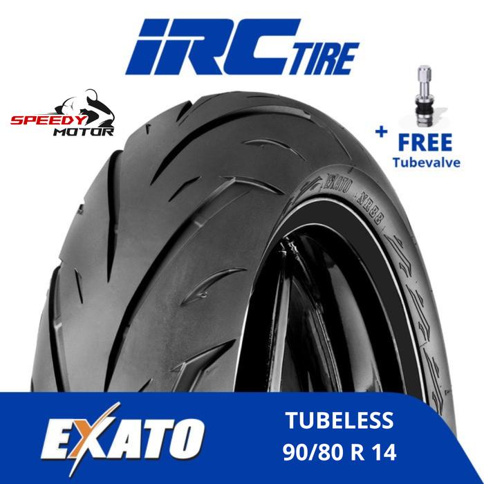 Ban Motor Tubeless IRC 90/80 Ring 14 Exato NR88 Tubeless 90/80-14