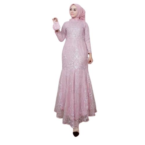 Baju dress kebaya gamis duyung brokat kondangan pesta lebaran jumbo