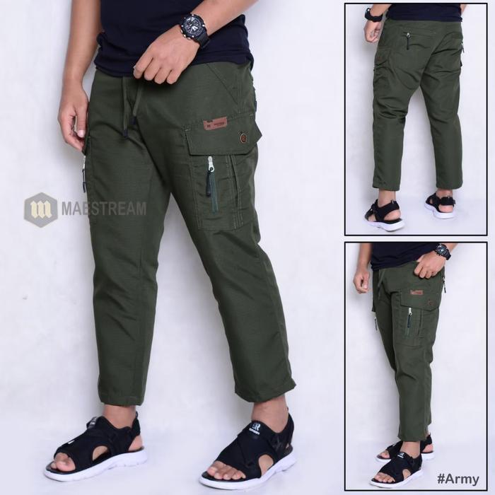 Celana sirwal cargo ripstop import  pria jumbo bigsize model terbaru