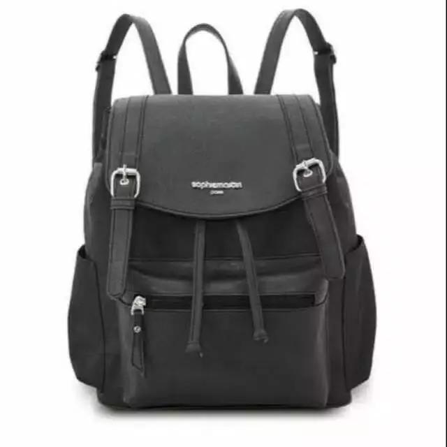 TAS RANSEL BACKPACK SOPHIE MARTIN TAS AXELARD BLACK BAG