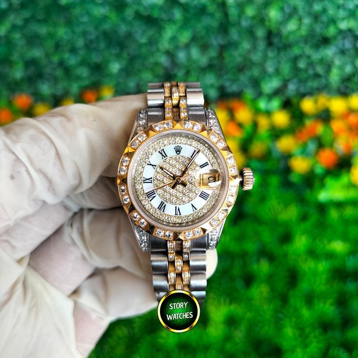 Jam Tangan Submariner Diamond Automatic Wanita/Cewek/Ladies Not Seiko