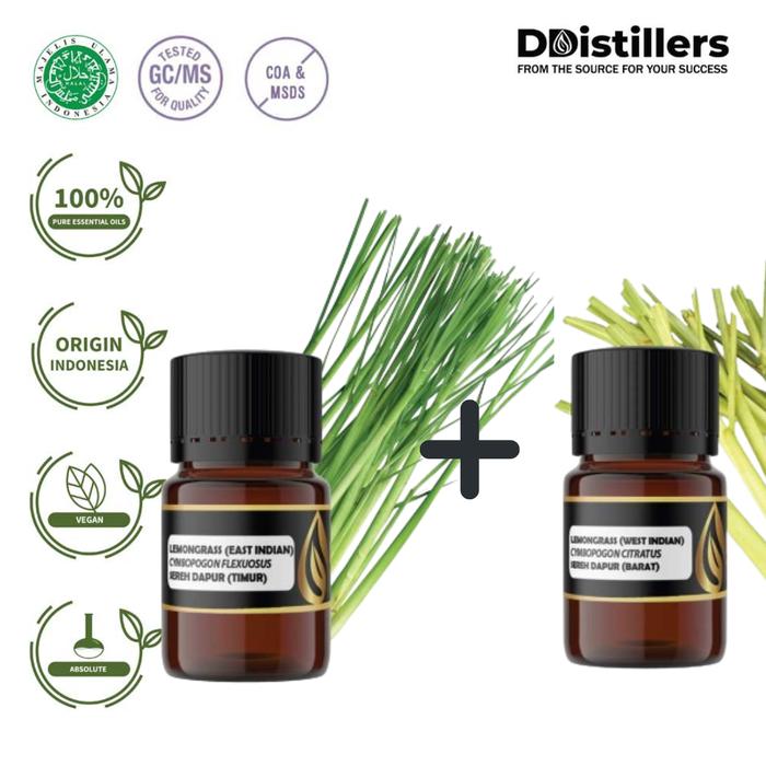 BUY 1 GET 1 Lemongrass west Indian +Lemongrass East Indian 2ML