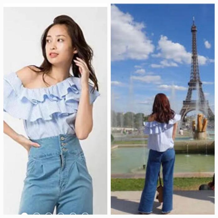 CecilMcBee ruffle top