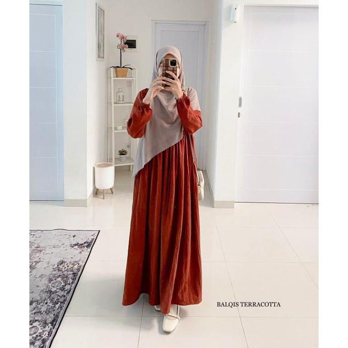 BALQIS DRESS Latasha Outfit | Gamis Crinkle Latasha outfit