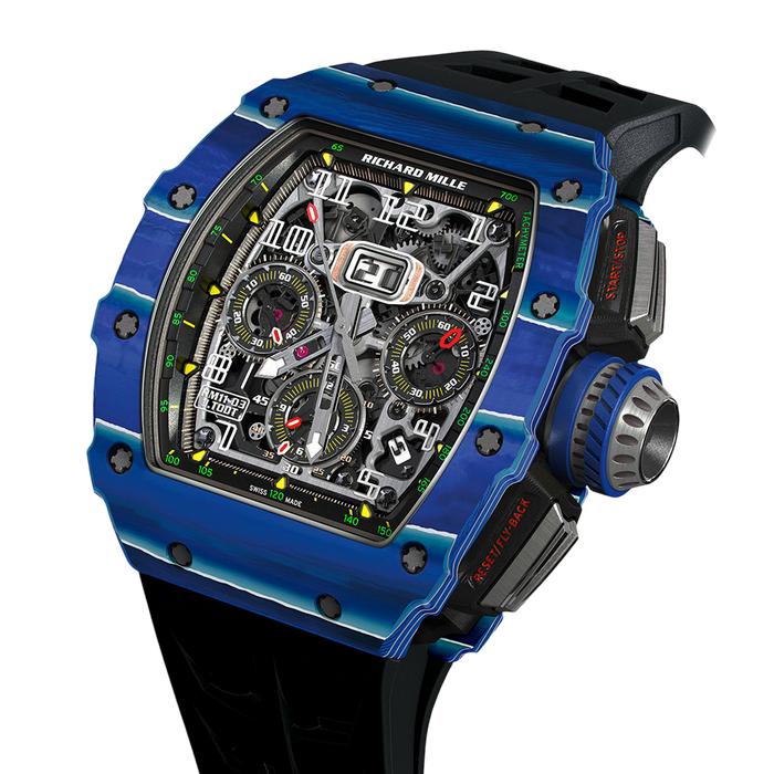 Jam tangan Automatic RM 11-03 Stainless Blue Carbon Motif fullset
