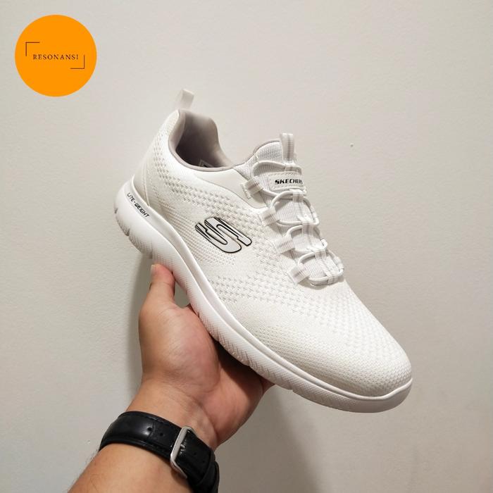SEPATU PRIA TERBARU SKECHERS ORIGINAL SNEAKERS SUMMITS PUTIH EMPUK (3)