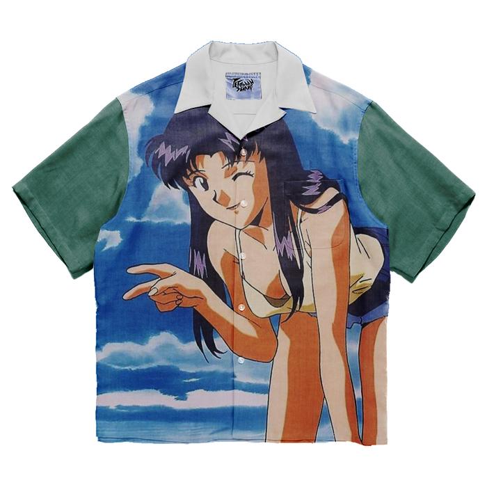 KEMEJA PRINT EVANGELION BOOTLEG