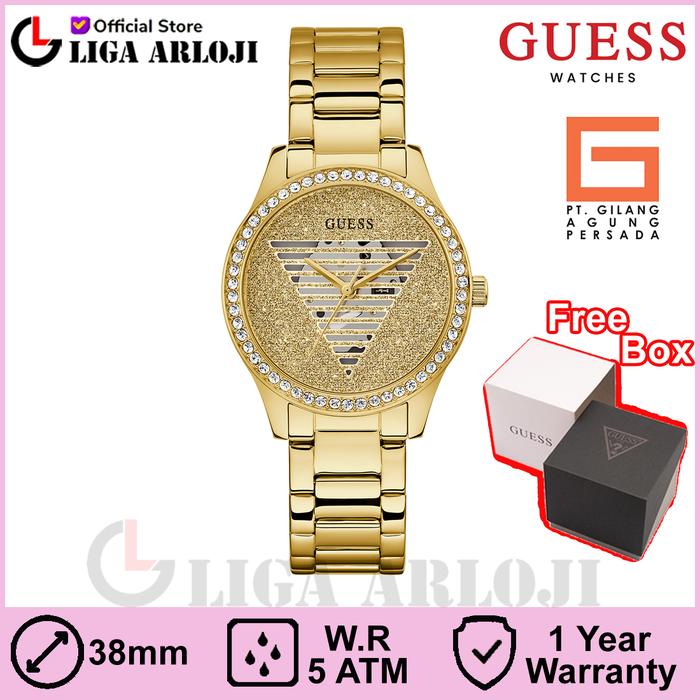GUESS GW0605L2 LADY IDOL Jam Tangan Wanita Analog Gold Original