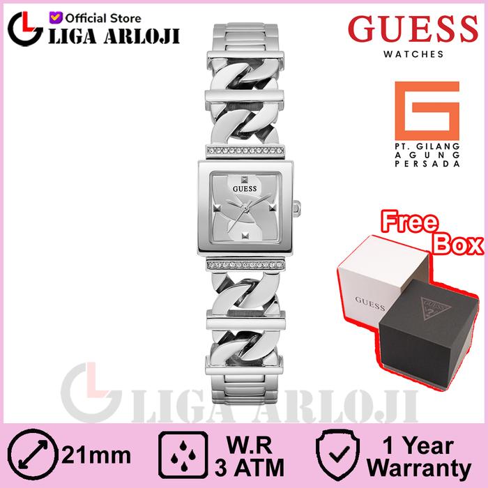 GUESS GW0603L1 RUNAWAY Jam Tangan Wanita Analog Stainless Original