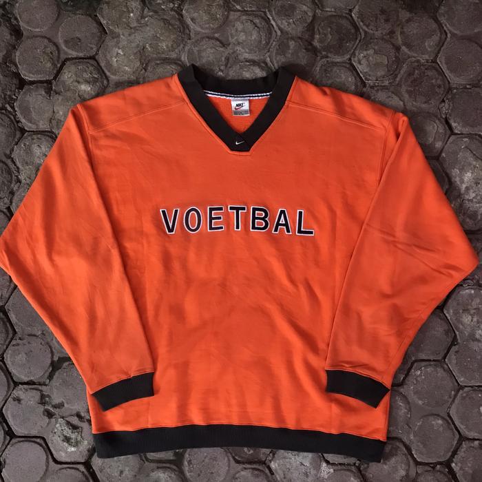 Vintage 90s Nike "Voetbal" Dutch Sweatshirt crewneck jacket