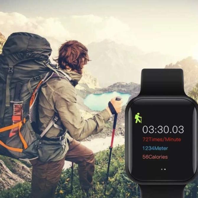 Jam tangan skmei hiwatch pro smartwatch digital heart rate T500 black