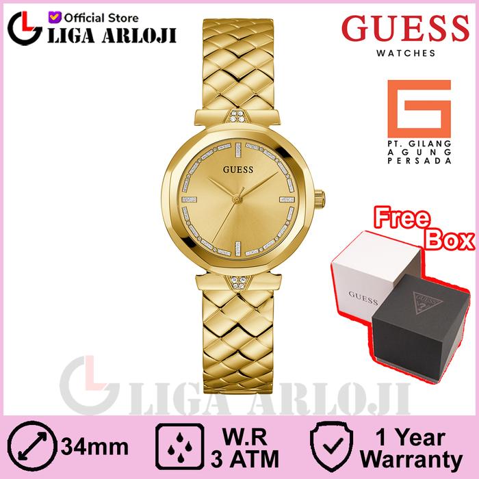 GUESS GW0613L2 RUMOUR Jam Tangan Wanita Analog Gold Original