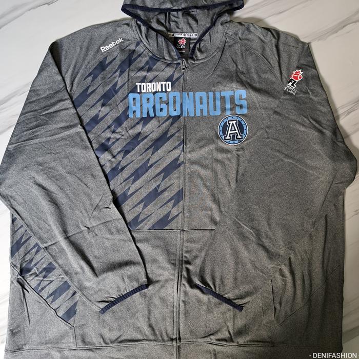 JAKET PRIA BIG SIZE BESAR REEBOK CFL TORONTO ARGONAUT HOODIE ORIGINAL 4XL