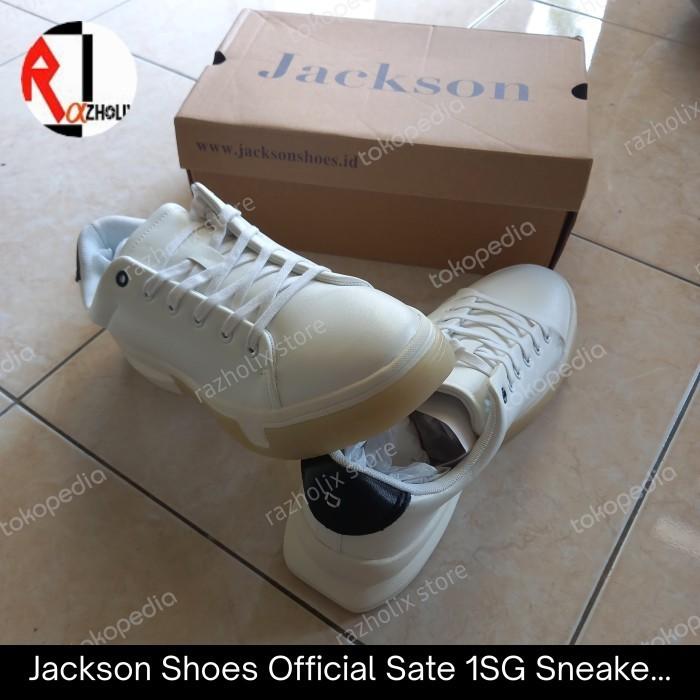 Sneakers Sepatu Jackson Shoes Official Sate 1SG White Pria Putih