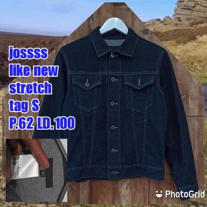 jaket trucker jeans stretch uniqlo