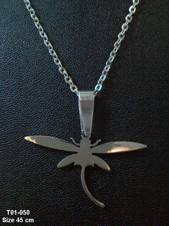 Kalung Titanium Wanita Dragonfly Necklace # 02 (T01-050)