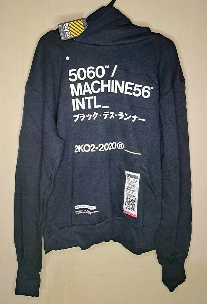 MACHINE56 M56/PV-1 BK HOODIE JACKET BLACK SIZE L ORIGINAL 100%