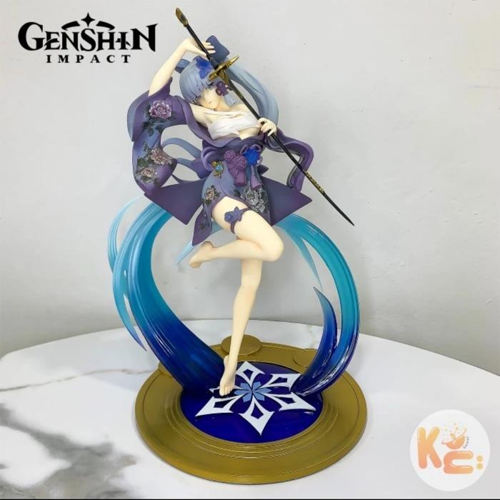 Action Figure Kamisati ayaka Genshin Impact kimono Dress inazuma Art